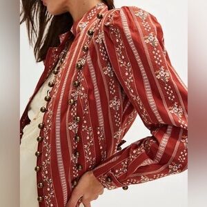 Free people Sorel Cottage Jacket. NWT. Brown combo